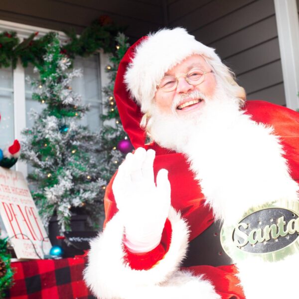 Santa Claus waving